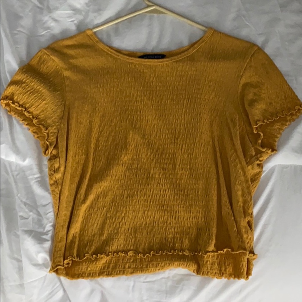 L. AMERICAN EAGLE CROPPED SHIRT